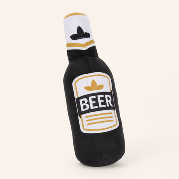 Beer Bottle Squeaky Dog Toy — Single or 3-Pack
