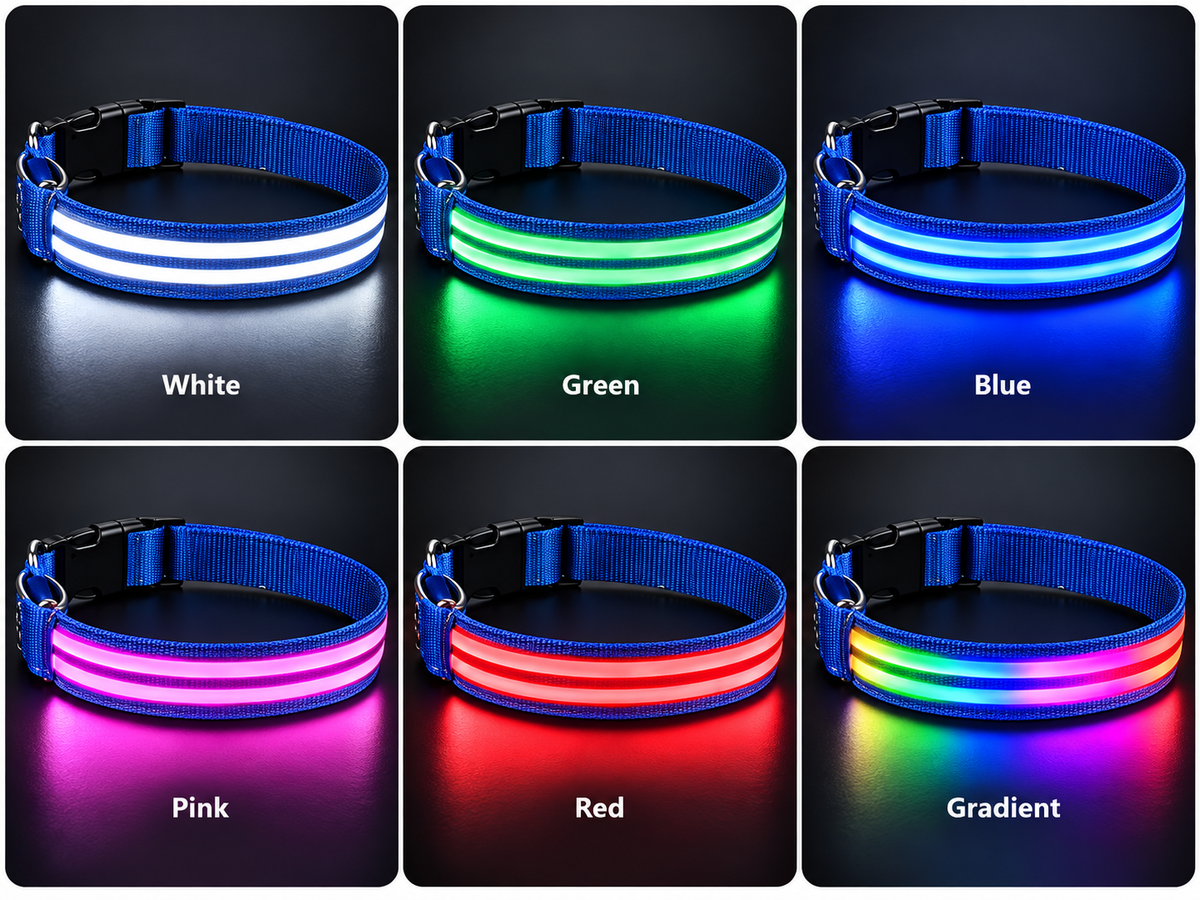 LED Dog Collar  Because It's Dark at Five