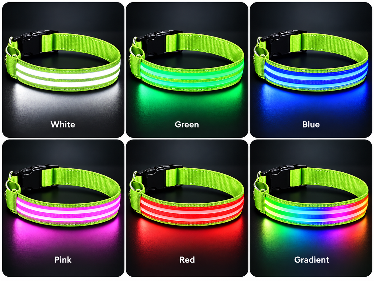 LED Dog Collar  Because It's Dark at Five