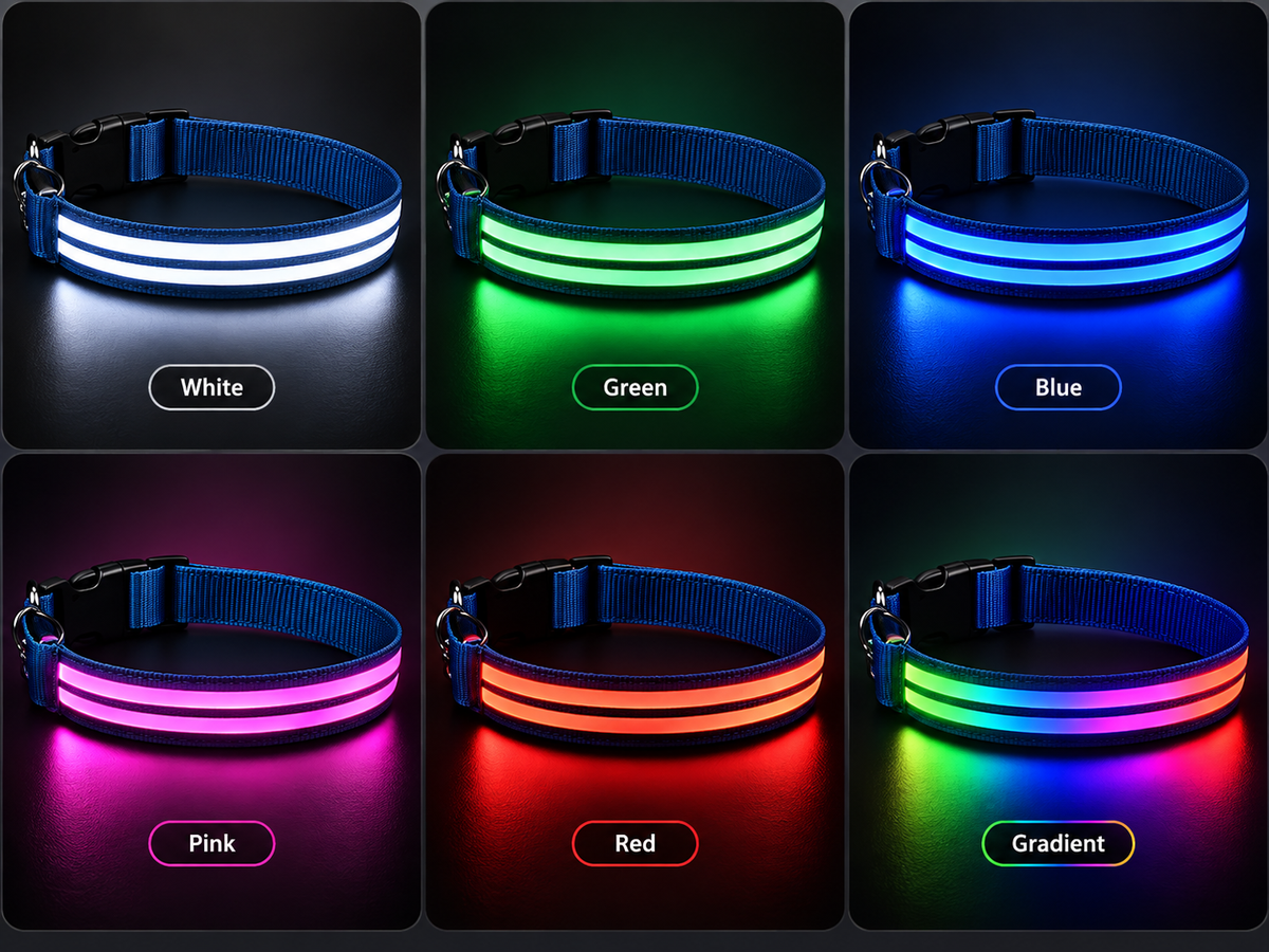 LED Dog Collar  Because It's Dark at Five