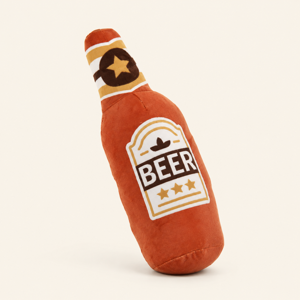 Beer Bottle Squeaky Dog Toy — Single or 3-Pack
