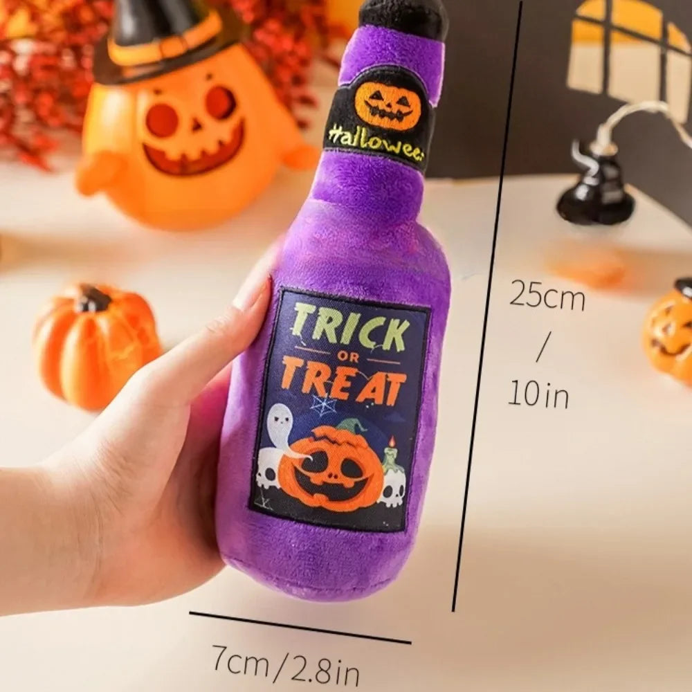 Trick or Treat Bottle Squeaky Toy