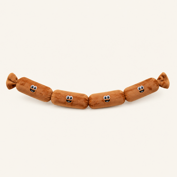 Sausage Squeaky Tug Toy