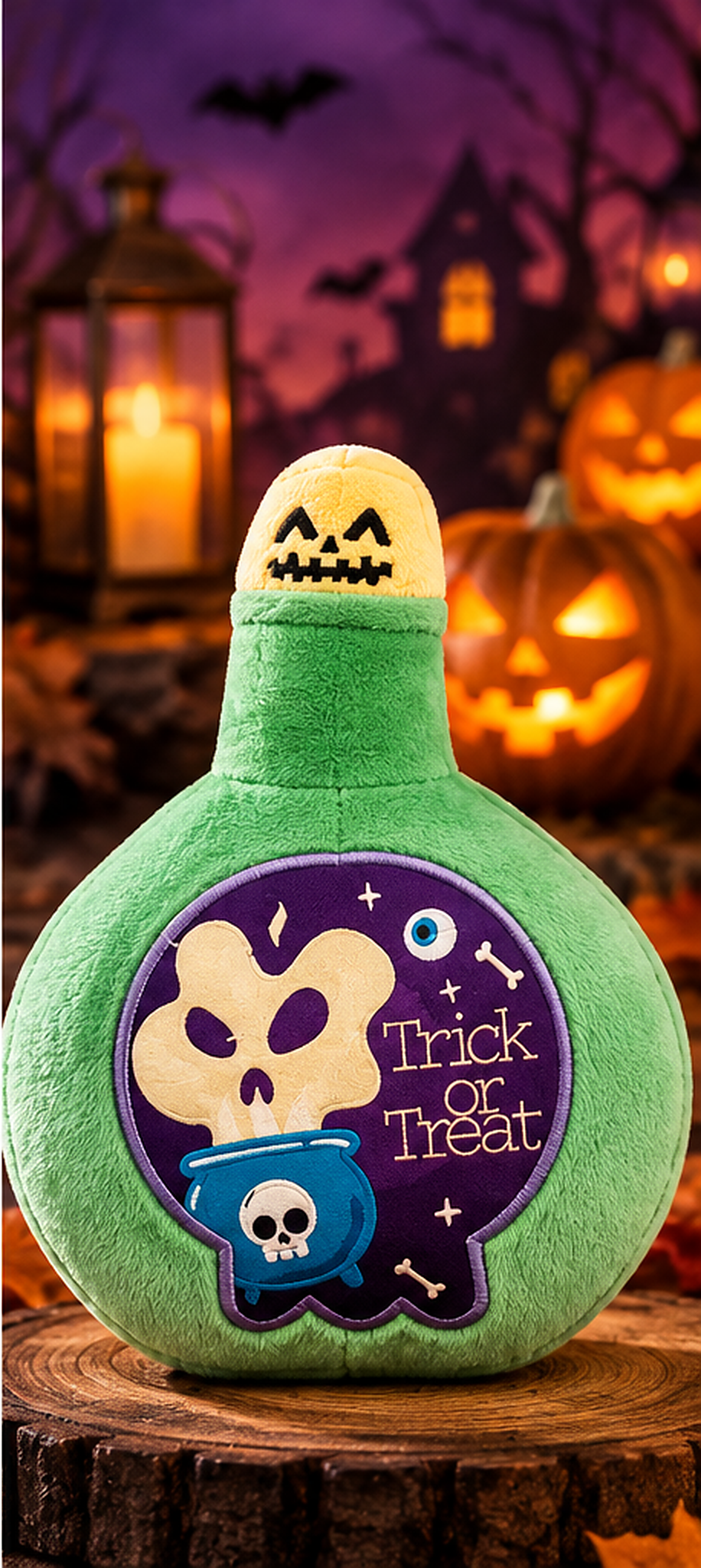 Trick or Treat Bottle Squeaky Toy
