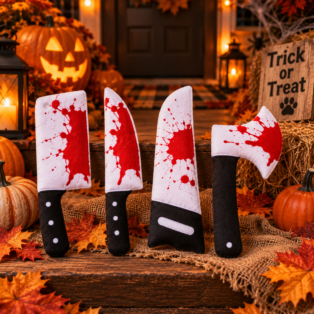 4-Pack Squeaky Knife Toys